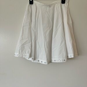 J. Crew White Skater Skirt